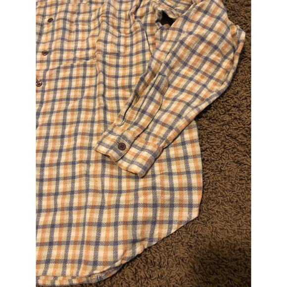 Summit Peak Performance vintage yellow flannel men's size large - Picture 3 of 4